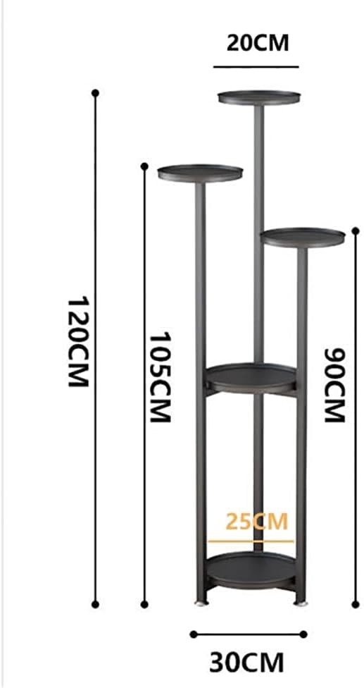 Takywep Corner Plant Shelving Multi-Layer Heavy Duty Metal Flower Pot Stand for Patio Garden Balcony Living Room Bedroom
