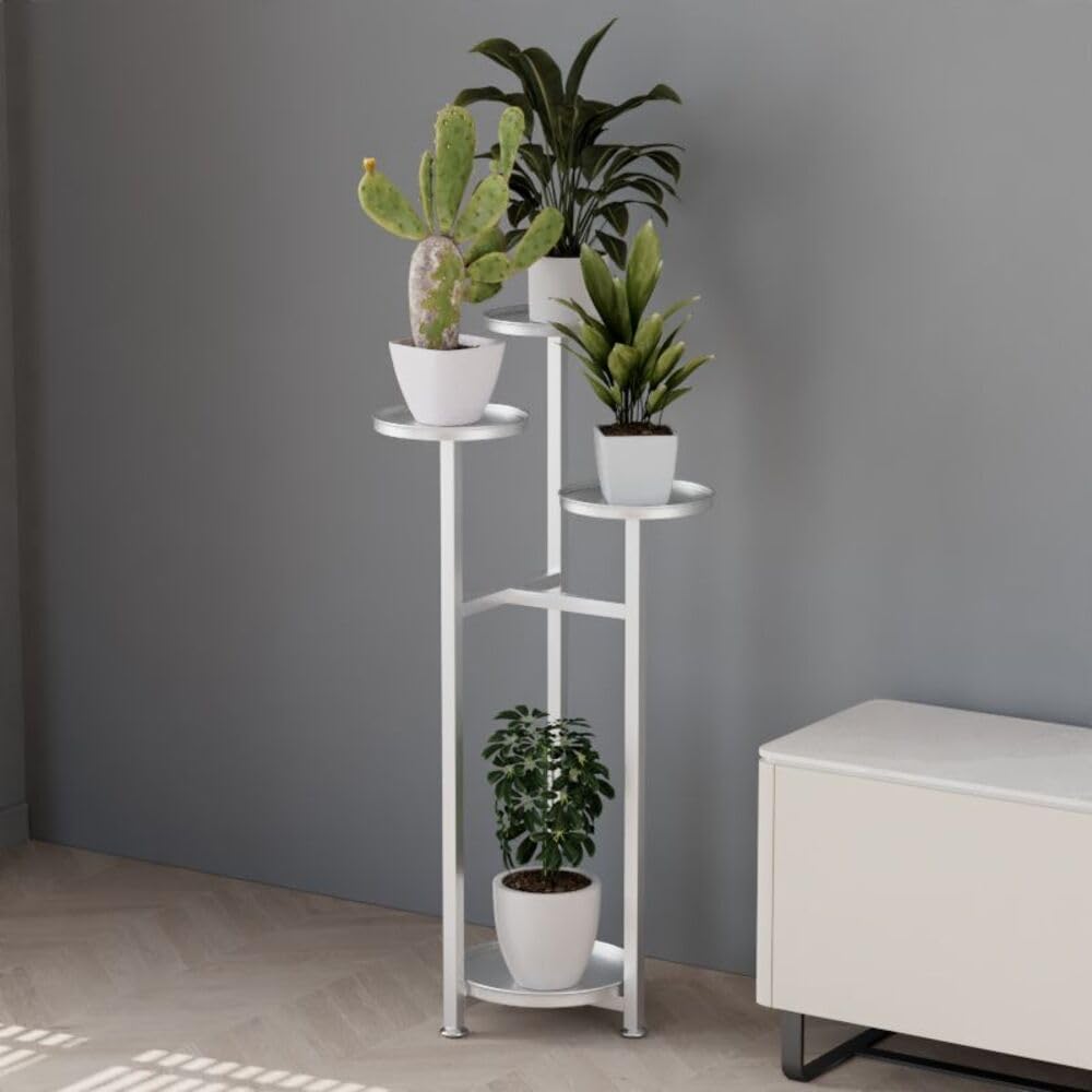 Takywep Corner Plant Shelving Multi-Layer Heavy Duty Metal Flower Pot Stand for Patio Garden Balcony Living Room Bedroom
