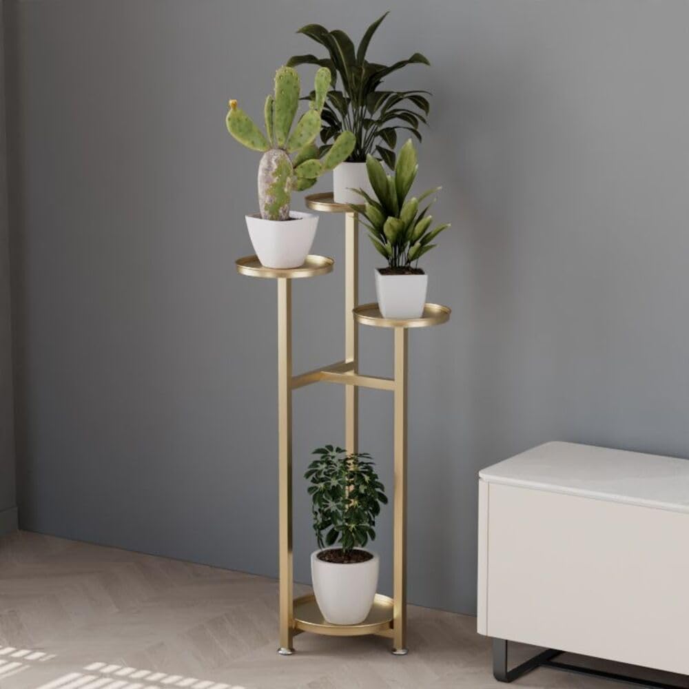 Takywep Corner Plant Shelving Multi-Layer Heavy Duty Metal Flower Pot Stand for Patio Garden Balcony Living Room Bedroom