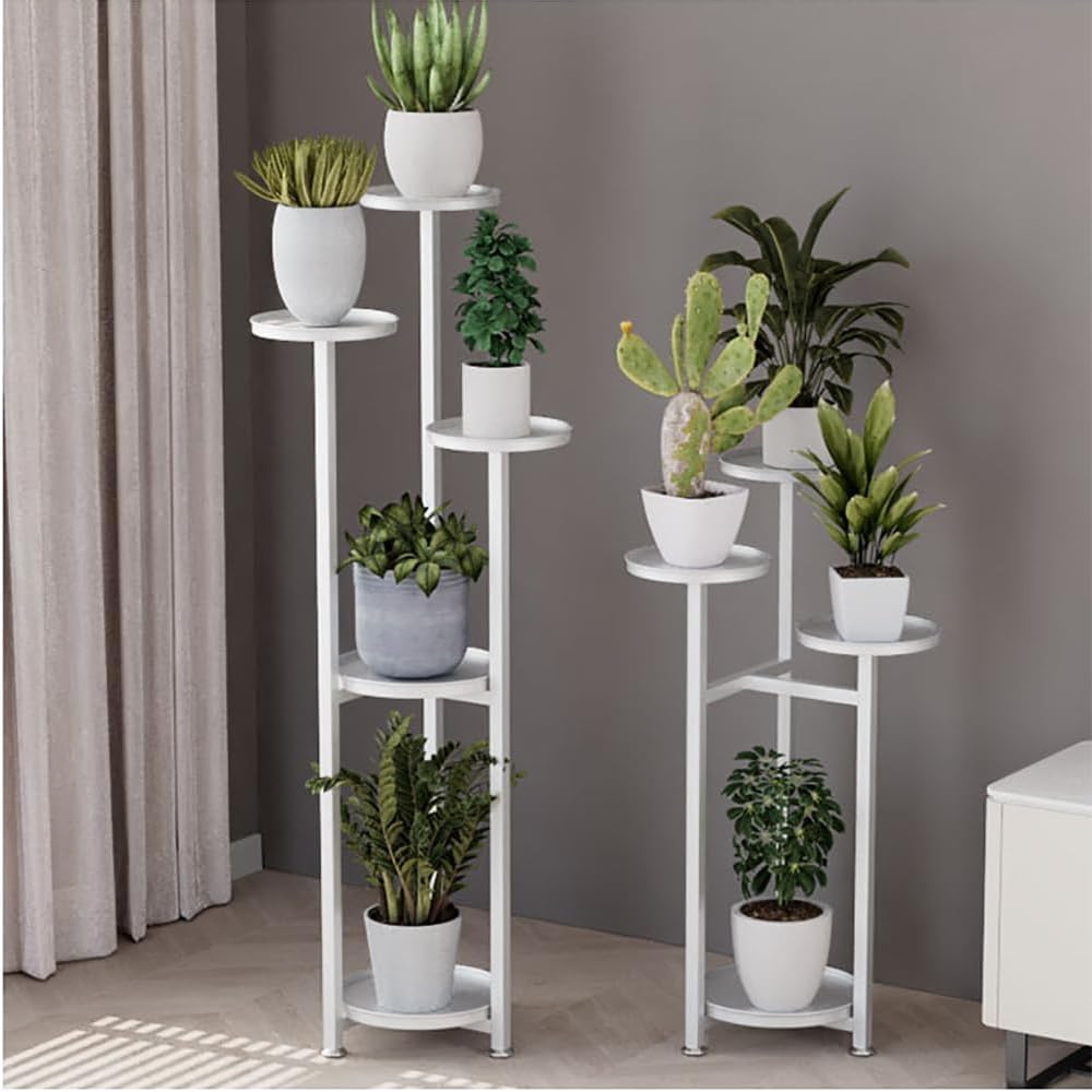 Takywep Corner Plant Shelving Multi-Layer Heavy Duty Metal Flower Pot Stand for Patio Garden Balcony Living Room Bedroom