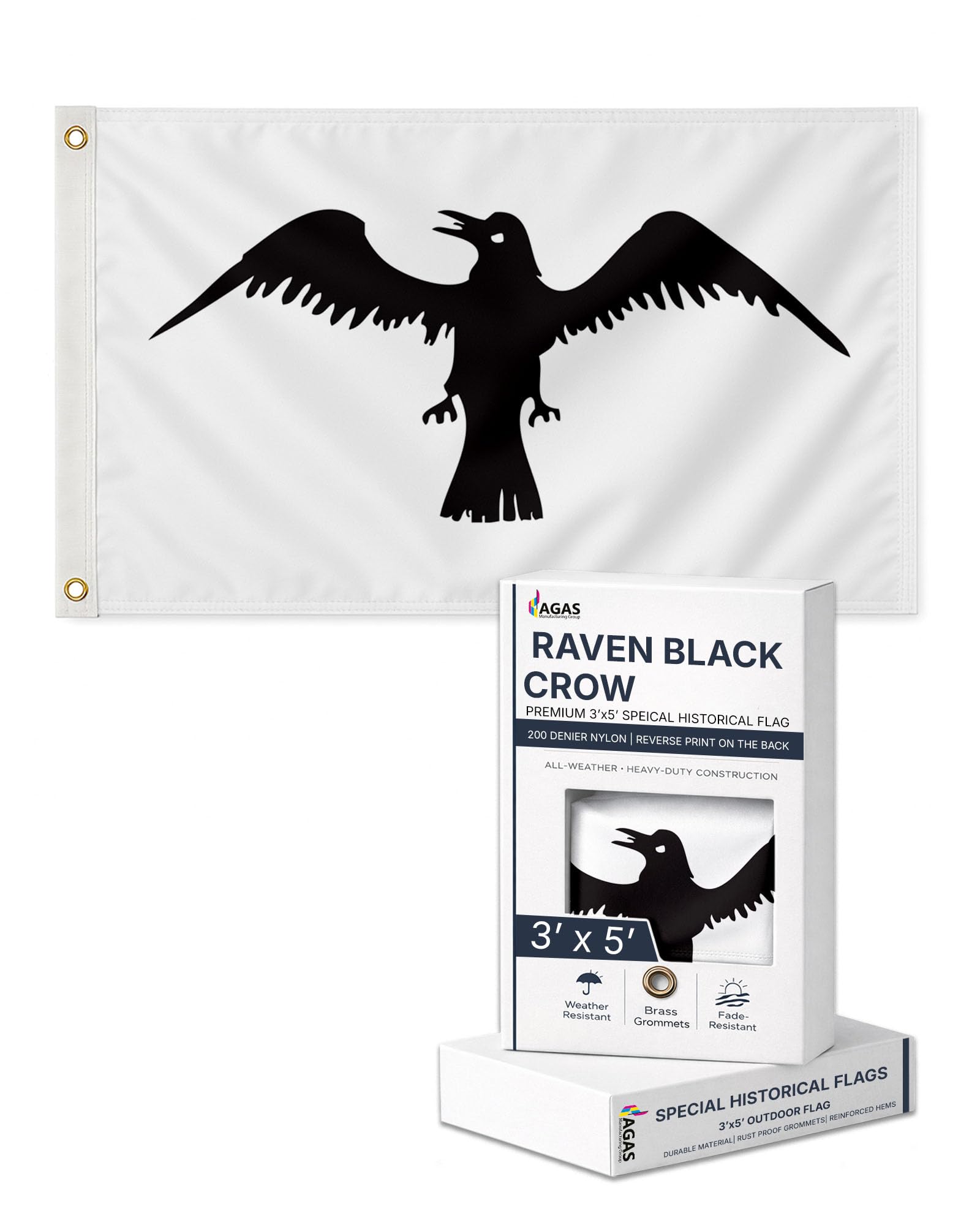AGAS 3X5 Ft US Sons of Liberty Rebellious Stripes American Revolution History Flags - Printed 200D Nylon with Brass Grommets United States Historical Flag