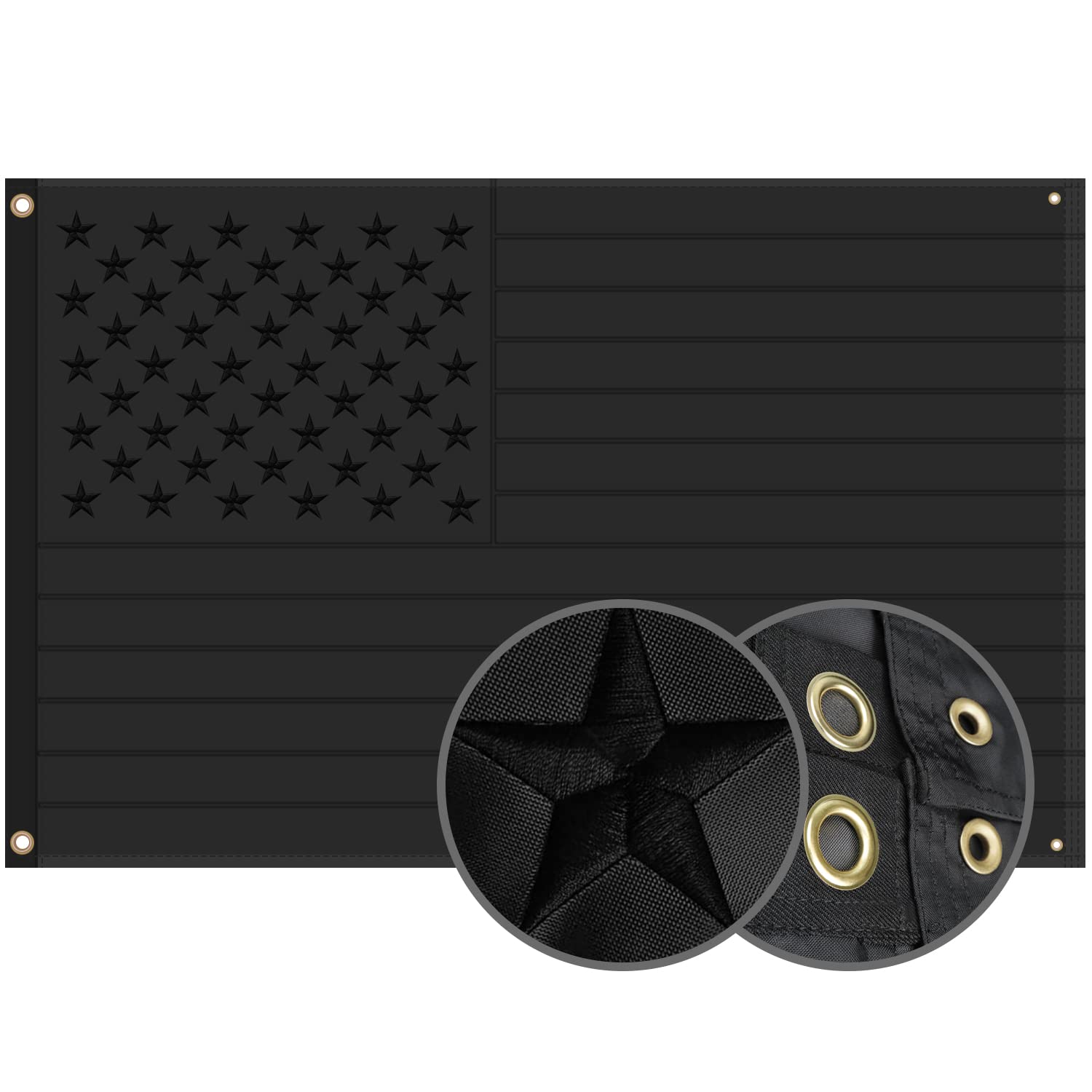 American Flag 4x6 Ft, Multipurpose Heavy Duty US Flag, 4 Brass Grommets, Embroidered Stars, Sewn Stripes, Outdoor Standard USA Flag, Bedroom, Room, Indoor Hanging American Flag For Wall