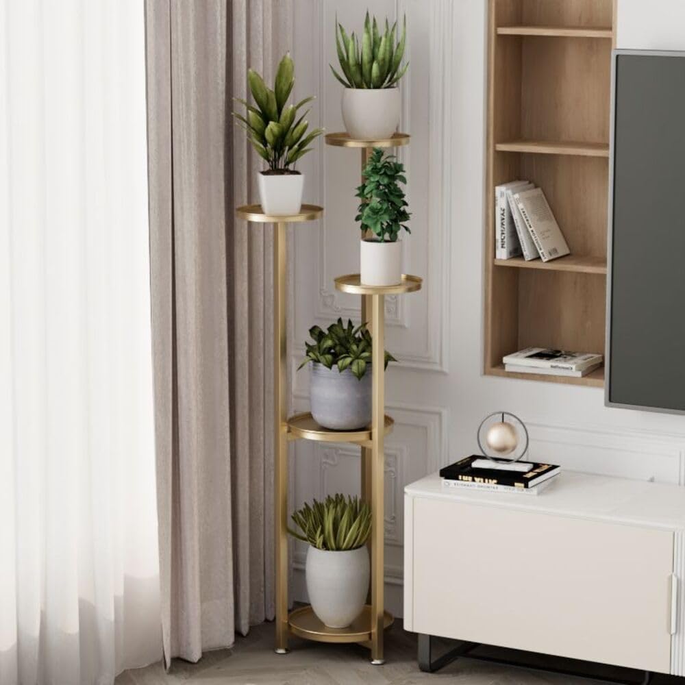 Takywep Corner Plant Shelving Multi-Layer Heavy Duty Metal Flower Pot Stand for Patio Garden Balcony Living Room Bedroom