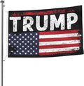Trump American Flag Design Flag Double Sided 5x8 Ft Heavy Duty Flag Outdoor Durable Decoration with Rust-Proof Metal Grommets