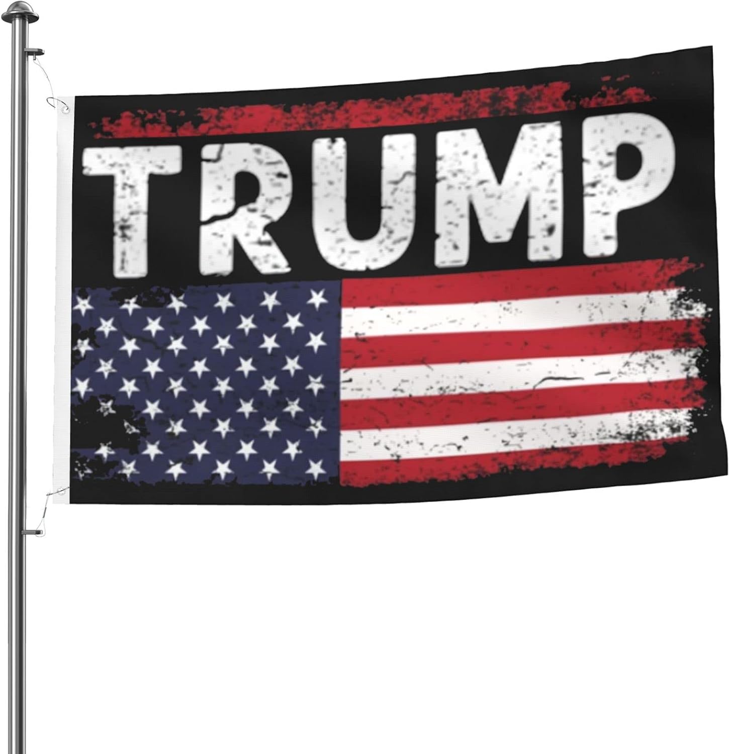 Trump American Flag Design Flag Double Sided 5x8 Ft Heavy Duty Flag Outdoor Durable Decoration with Rust-Proof Metal Grommets