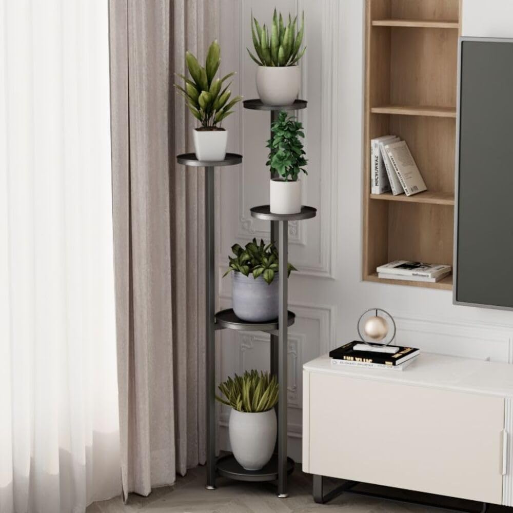 Takywep Corner Plant Shelving Multi-Layer Heavy Duty Metal Flower Pot Stand for Patio Garden Balcony Living Room Bedroom