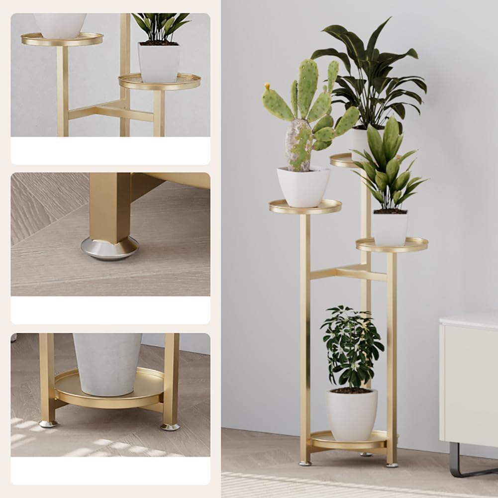 Takywep Corner Plant Shelving Multi-Layer Heavy Duty Metal Flower Pot Stand for Patio Garden Balcony Living Room Bedroom