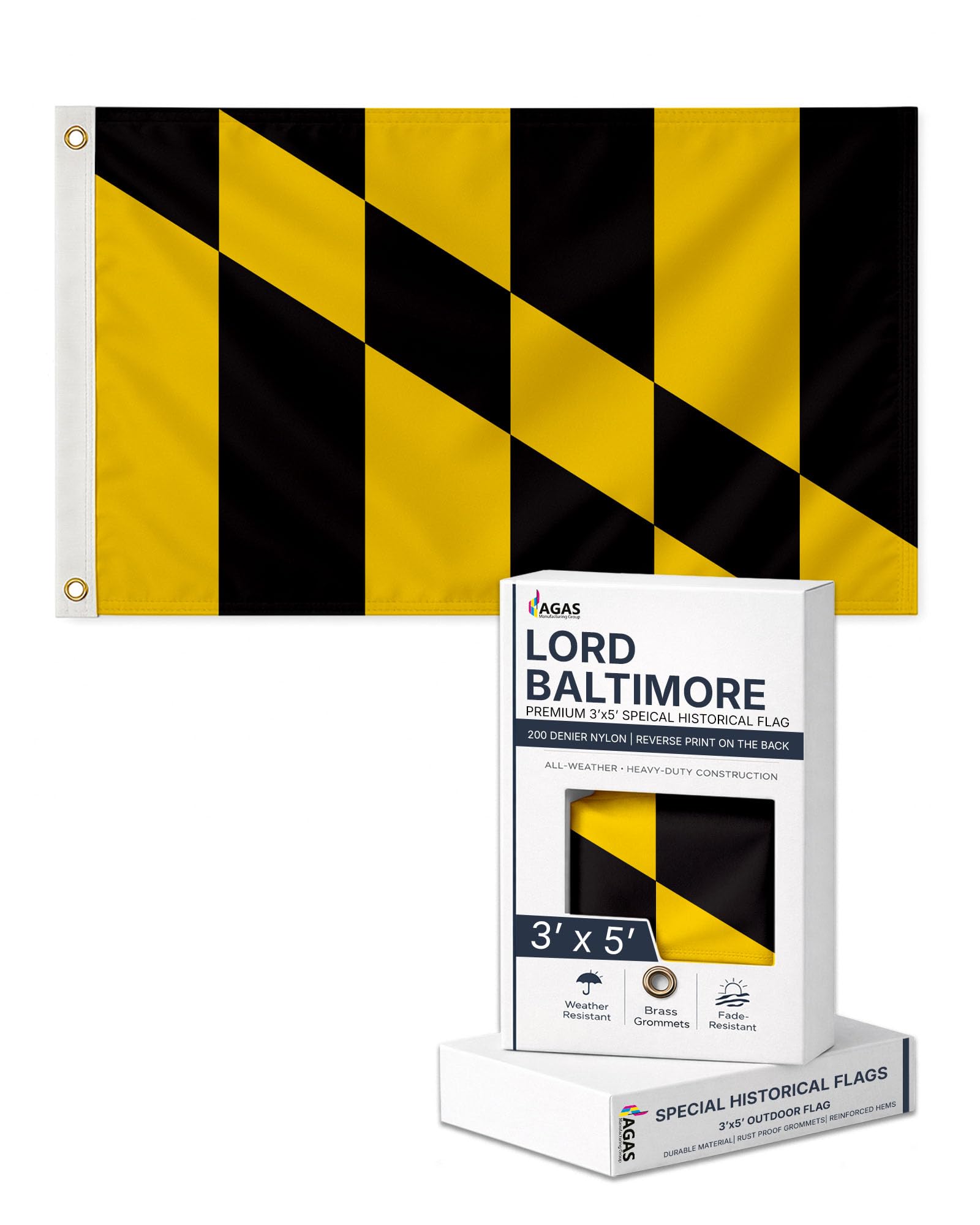 AGAS 3X5 Ft US Sons of Liberty Rebellious Stripes American Revolution History Flags - Printed 200D Nylon with Brass Grommets United States Historical Flag
