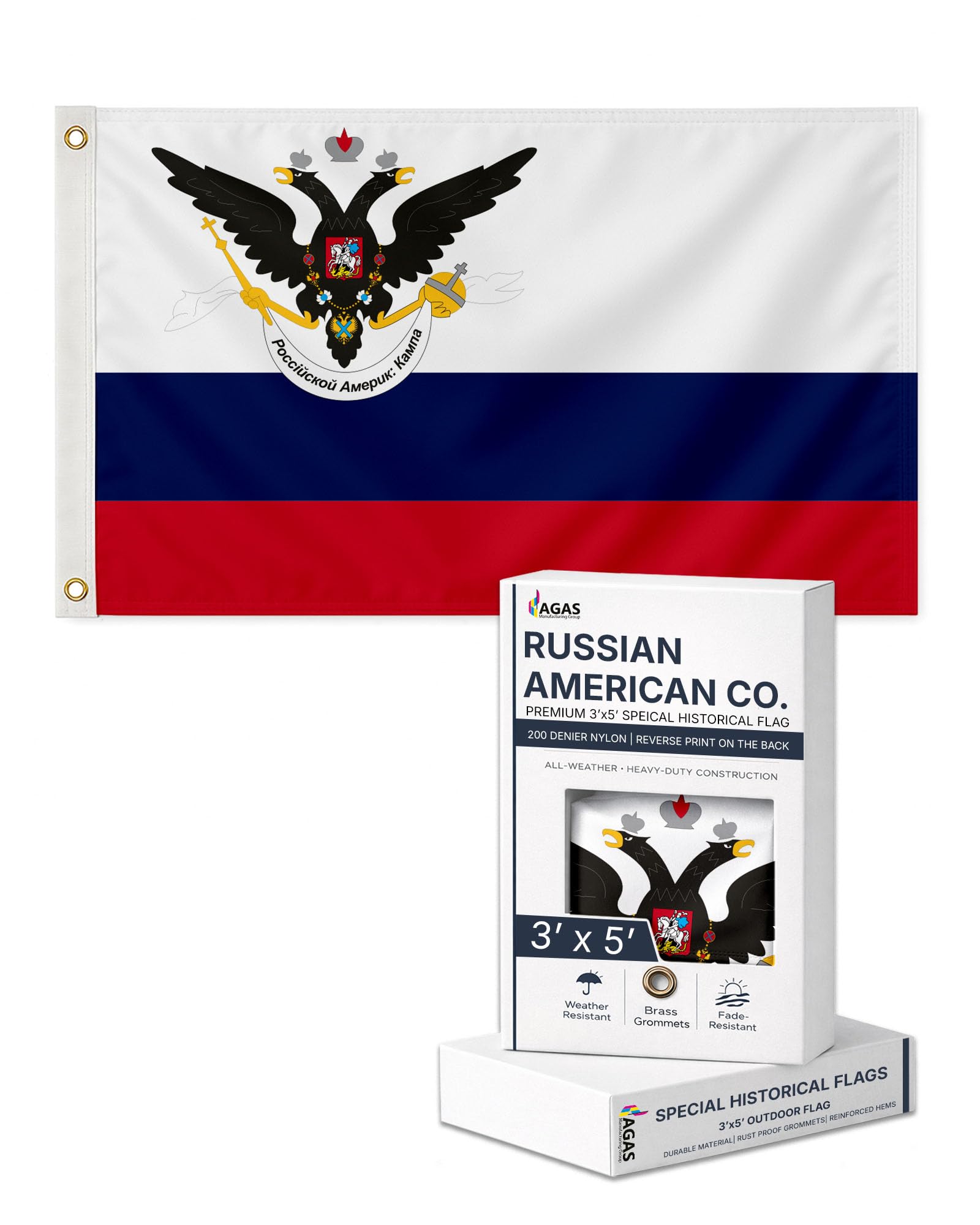 AGAS 3X5 Ft US Sons of Liberty Rebellious Stripes American Revolution History Flags - Printed 200D Nylon with Brass Grommets United States Historical Flag