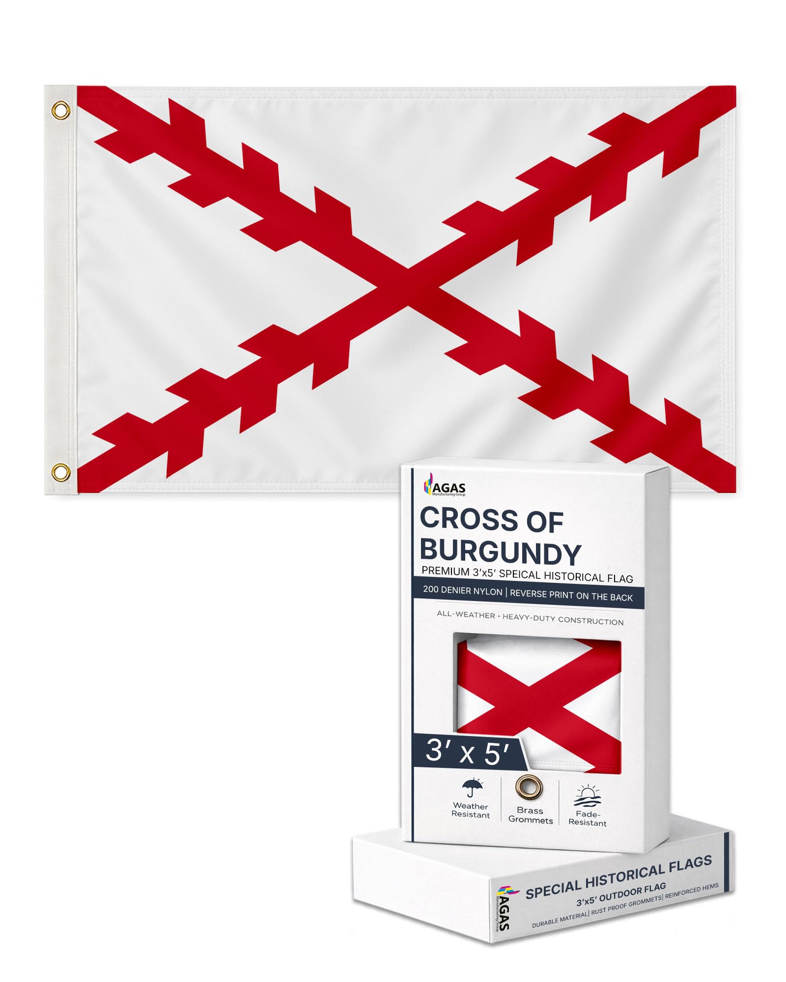 AGAS 3X5 Ft US Sons of Liberty Rebellious Stripes American Revolution History Flags - Printed 200D Nylon with Brass Grommets United States Historical Flag