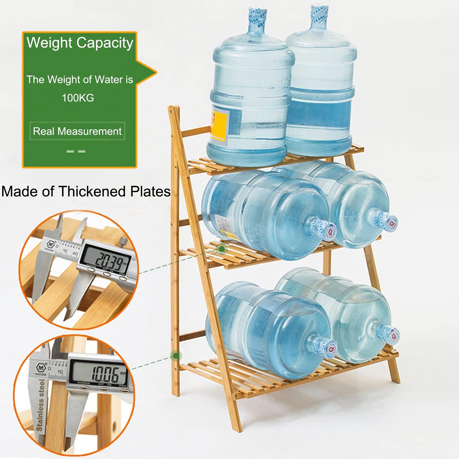 Hanging Plant Stand Foldable Plants Shelves Holder Bamboo Flower Pot Organizer Storage Rack Plant Display Shelf