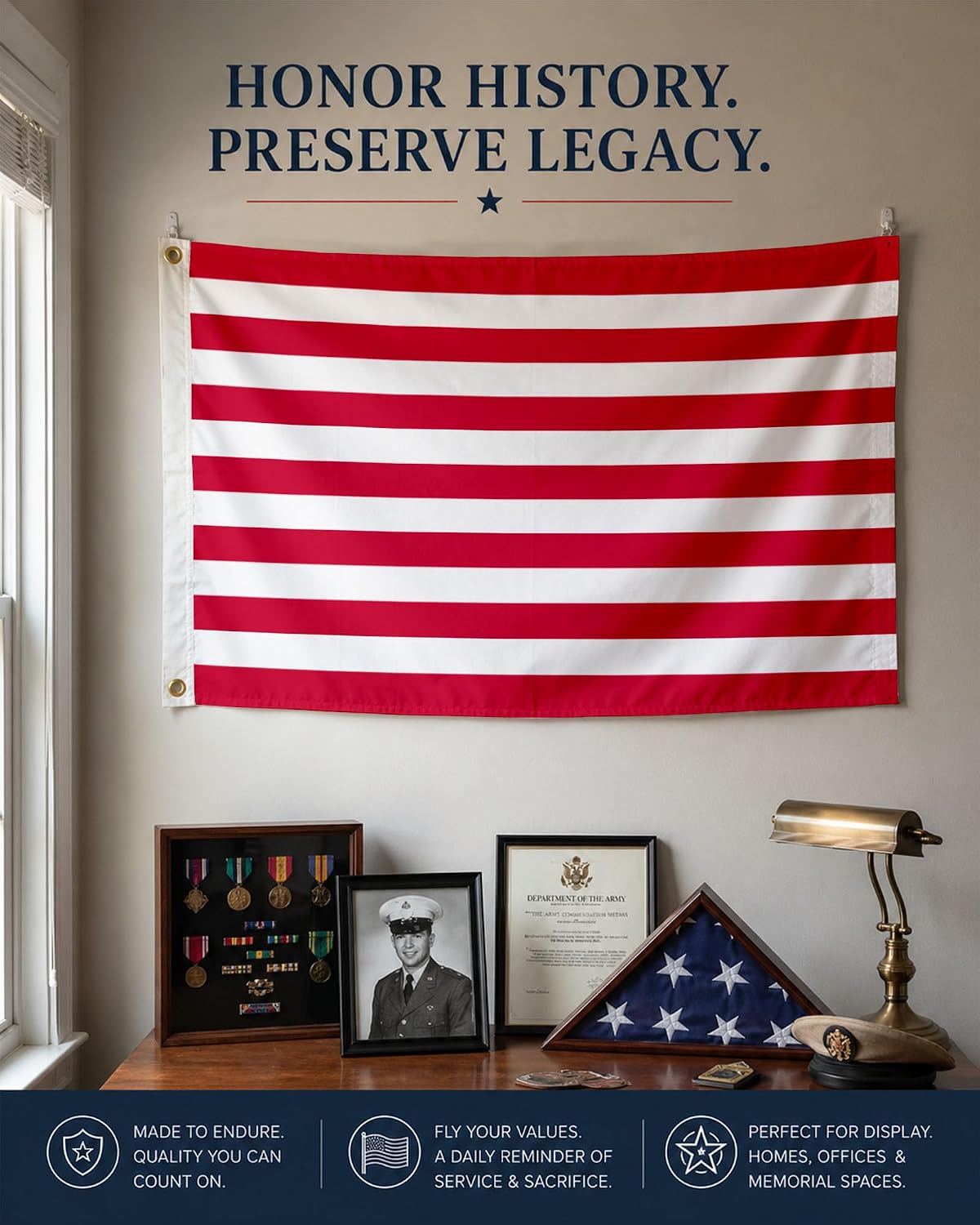 AGAS 3X5 Ft US Sons of Liberty Rebellious Stripes American Revolution History Flags - Printed 200D Nylon with Brass Grommets United States Historical Flag
