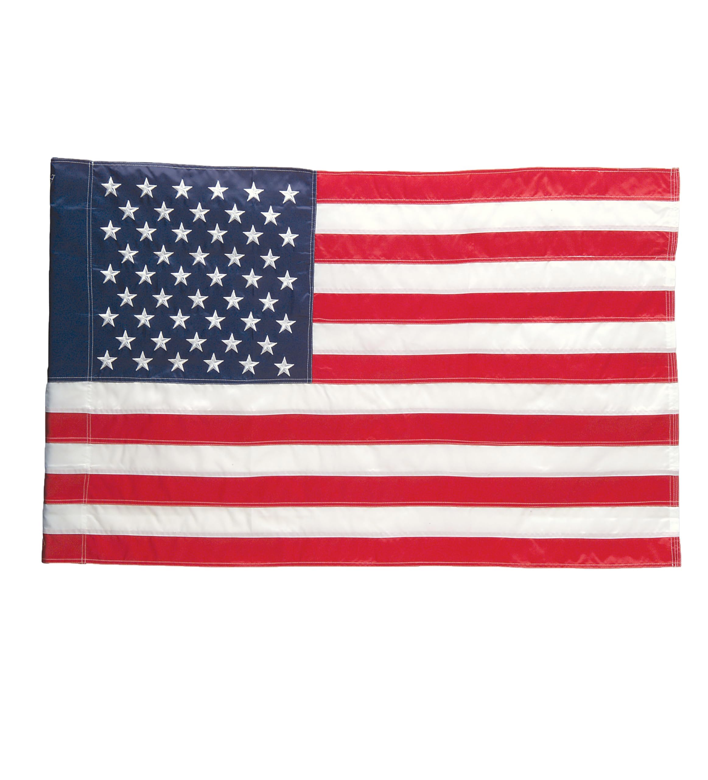 Evergreen 2 pcs American Flags with 2 Flag Stands | Set of 4 | Garden Flags 12x18 Double Sided | Patriotic House Flags For Outside | Small American Flag Garden Size | Embroidered Stars and Stripes | USA Residential or Commercial