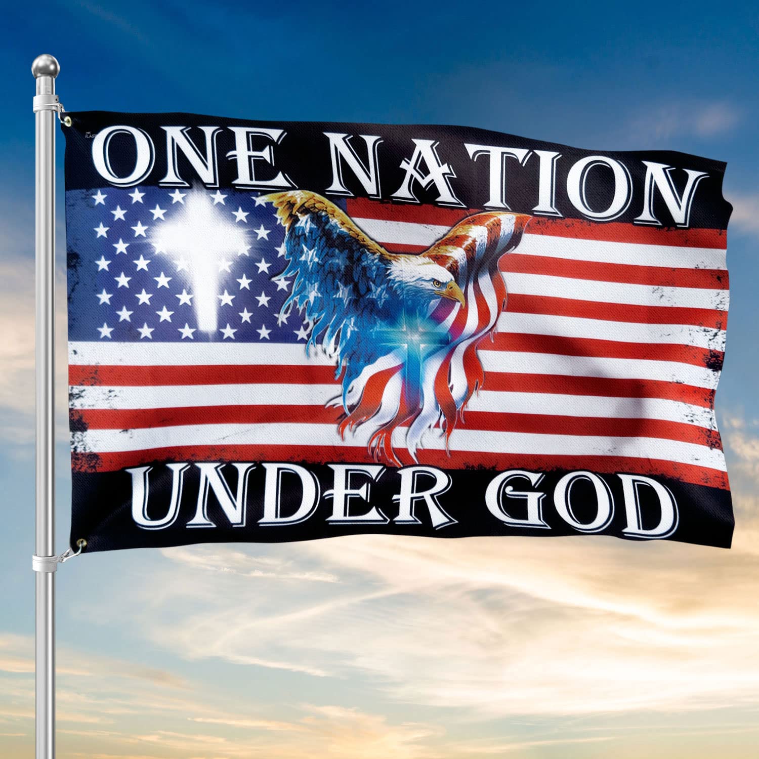 FLAGWIX American Flag - We The People Betsy Ross 1776 An Appeal To Heaven Pine Tree Flag TPT1923F, House Flag (29.5" x 39.5") - USA Flags Premium Polyester - Decorative Indoor Outdoor Flag