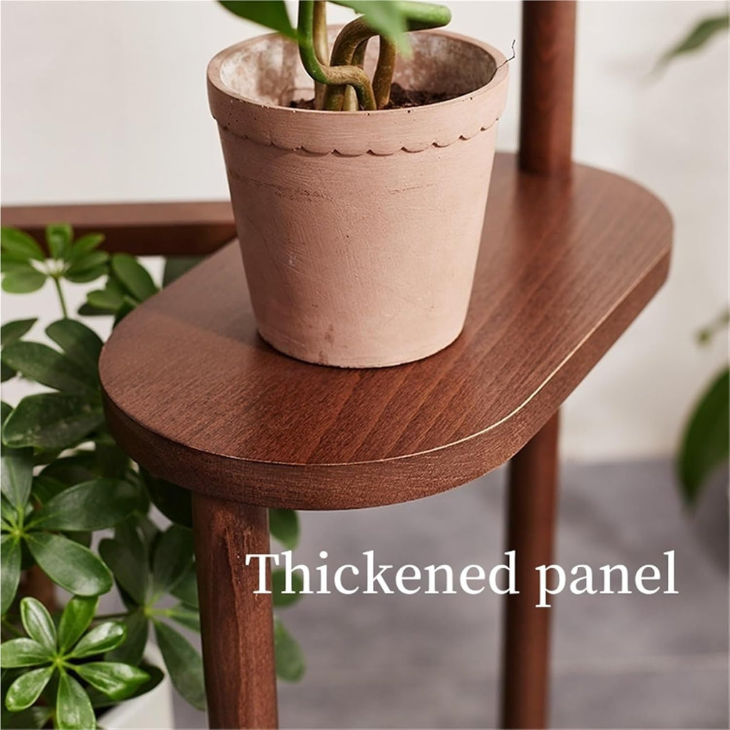 Plant Stand Indoor 3 Tiers Flower Pots Holder Solid Wood Plant Shelf Plants Display Rack Space Saving Multi Layer Flower Rack for Living Room Balcony,Ideal for Home