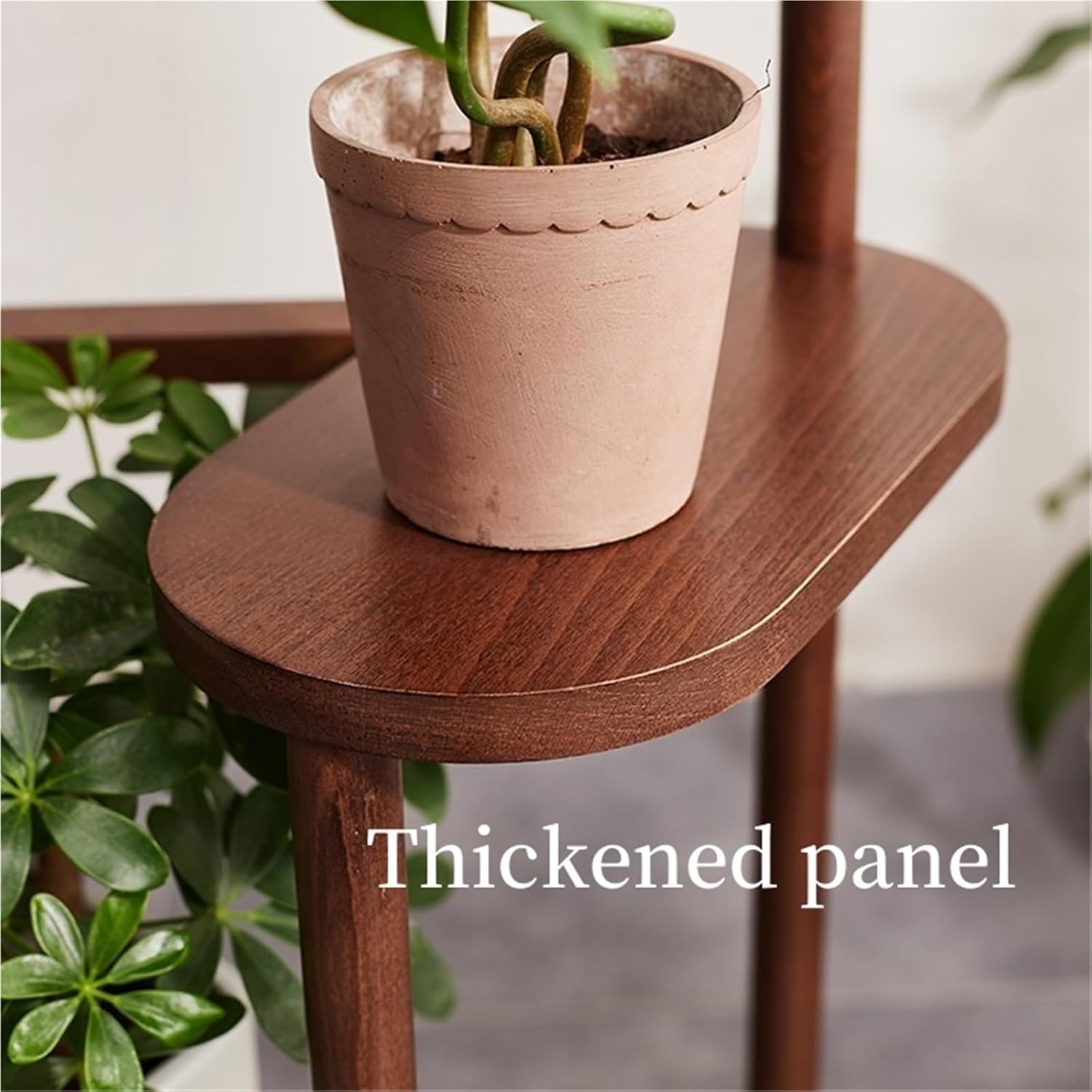 Plant Stand Indoor 3 Tiers Flower Pots Holder Solid Wood Plant Shelf Plants Display Rack Space Saving Multi Layer Flower Rack for Living Room Balcony,Ideal for Home