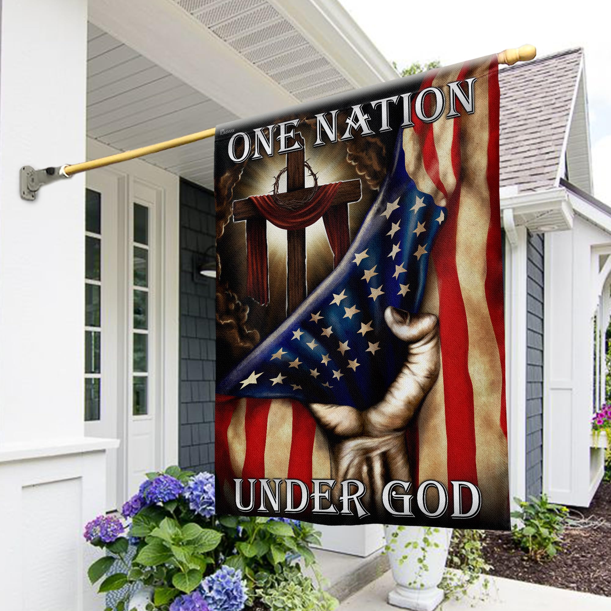 FLAGWIX American Flag - We The People Betsy Ross 1776 An Appeal To Heaven Pine Tree Flag TPT1923F, House Flag (29.5" x 39.5") - USA Flags Premium Polyester - Decorative Indoor Outdoor Flag