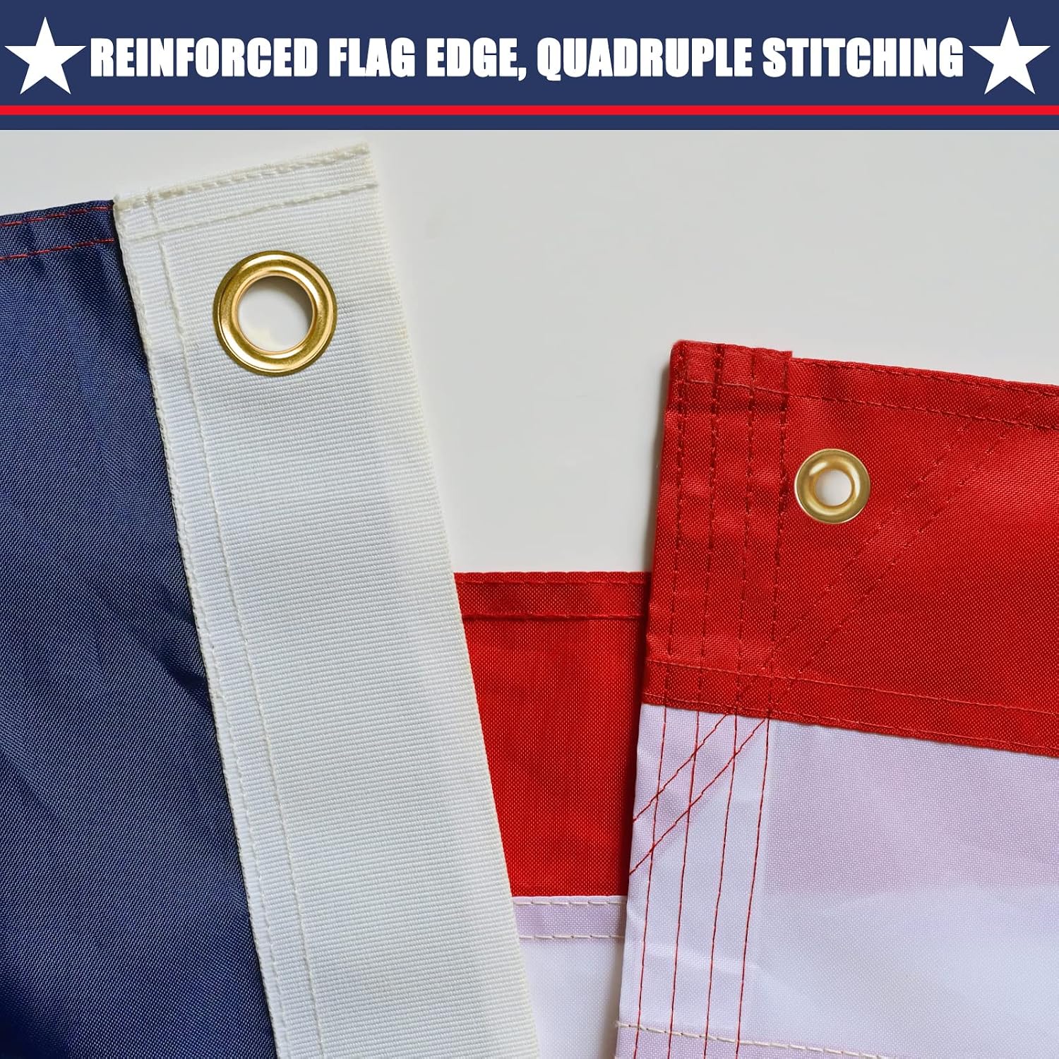 American Flag 4x6 Ft, Multipurpose Heavy Duty US Flag, 4 Brass Grommets, Embroidered Stars, Sewn Stripes, Outdoor Standard USA Flag, Bedroom, Room, Indoor Hanging American Flag For Wall