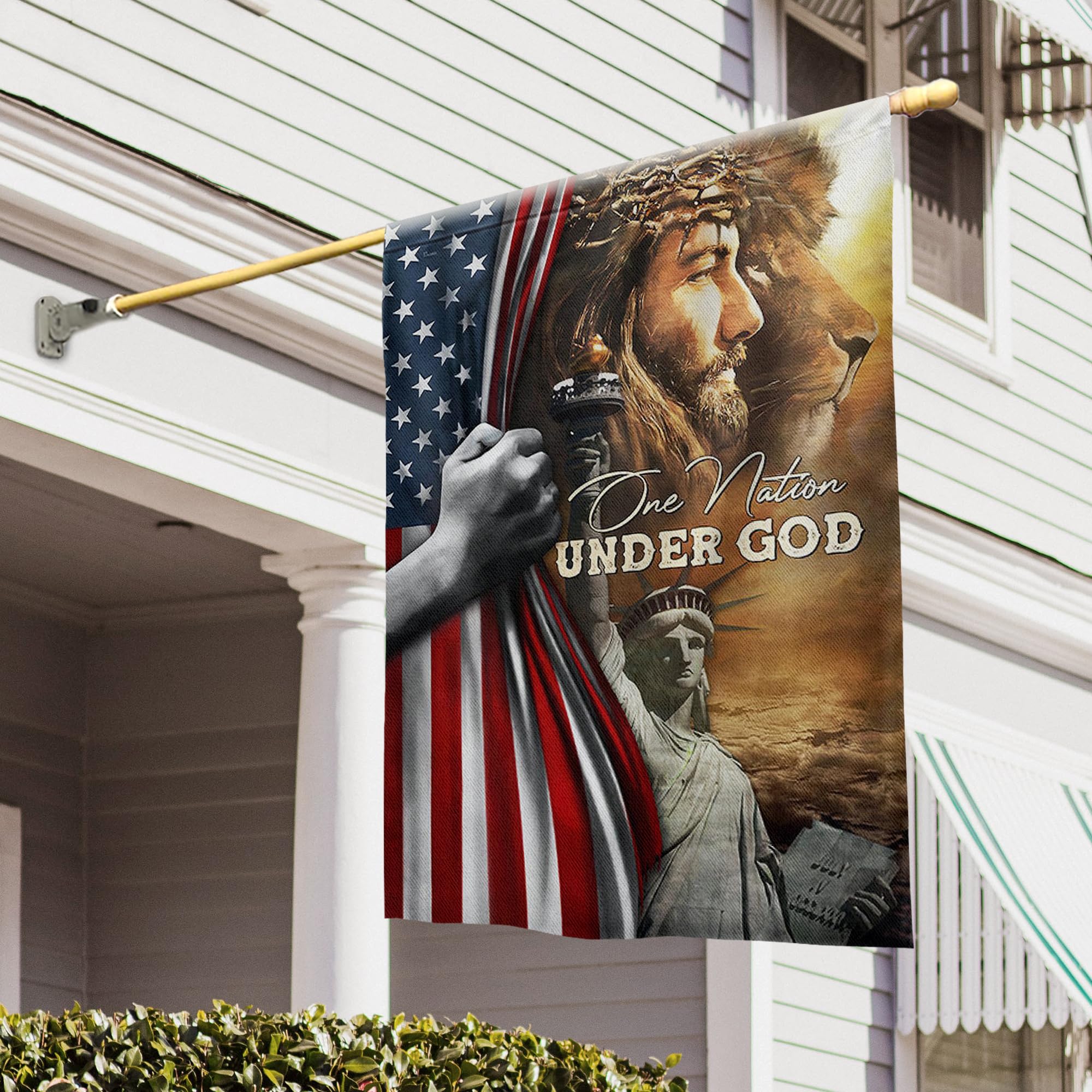 FLAGWIX American Flag - We The People Betsy Ross 1776 An Appeal To Heaven Pine Tree Flag TPT1923F, House Flag (29.5" x 39.5") - USA Flags Premium Polyester - Decorative Indoor Outdoor Flag