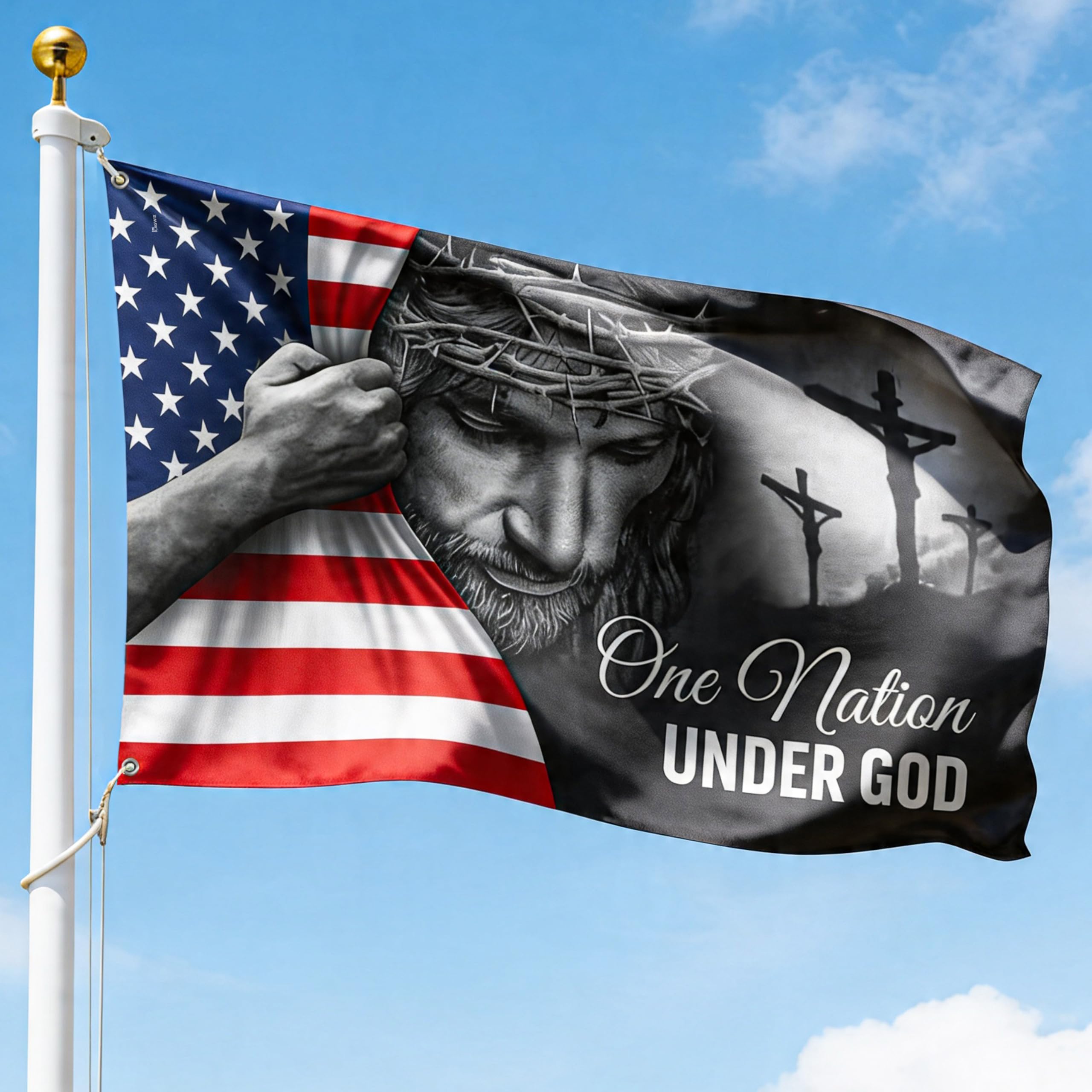 FLAGWIX American Flag - We The People Betsy Ross 1776 An Appeal To Heaven Pine Tree Flag TPT1923F, House Flag (29.5" x 39.5") - USA Flags Premium Polyester - Decorative Indoor Outdoor Flag
