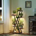 Plant Stand Indoor with Grow Lights: Large Multi-Tiered Metal Rack - Lighted Vertical Shelf with Timer for Flowers and Succulents